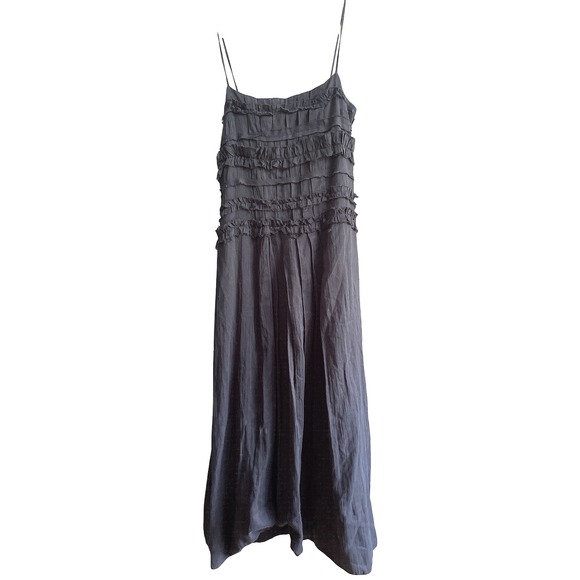 Hache Black Cotton Midi Sundress 10 - Picture 4 of 9